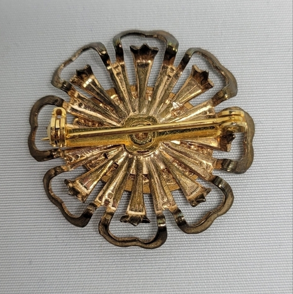 Vintage Niagara Falls brooch pin souvenir 1930/40 hand painted enamel - Picture 2 of 3